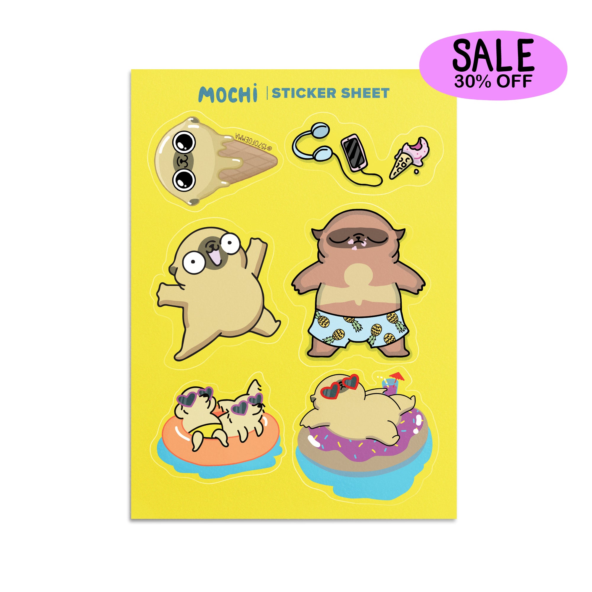 Mochi Sticker Sheet
